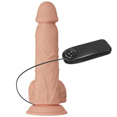 Dildo Realistico con Vibrazione e Base Subvolo in TPR di Alta Qualità